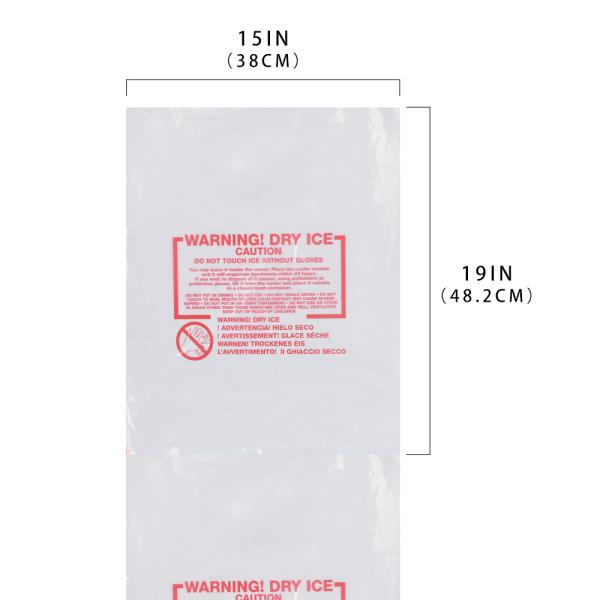 Thick LDPE Plastic Fanfolded Pre Opened Bags For Dry Ice