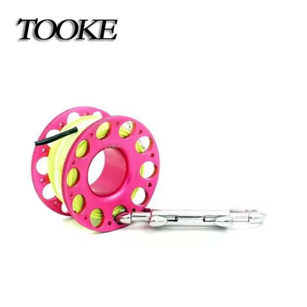 Aluminum Alloy Diving Reel Corrosion Resistant Diving Finger Spool For Scuba Snorkeling