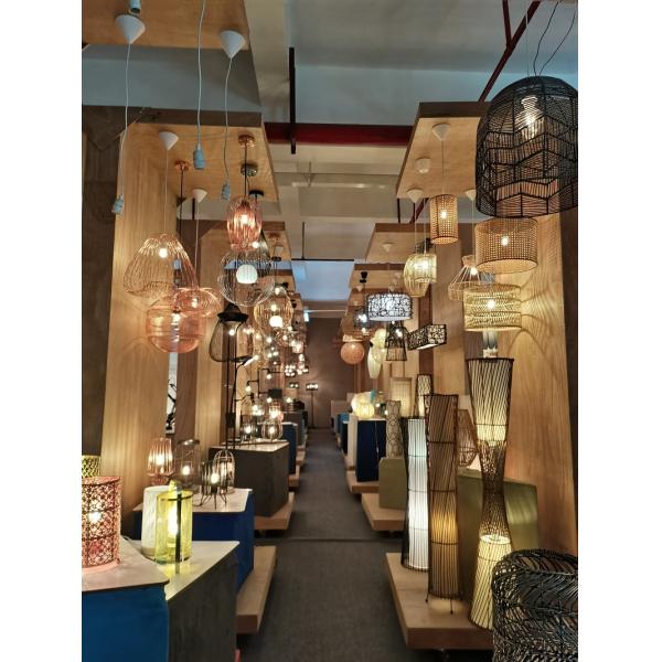 Creative design hanging handmade Bamboo lampshade