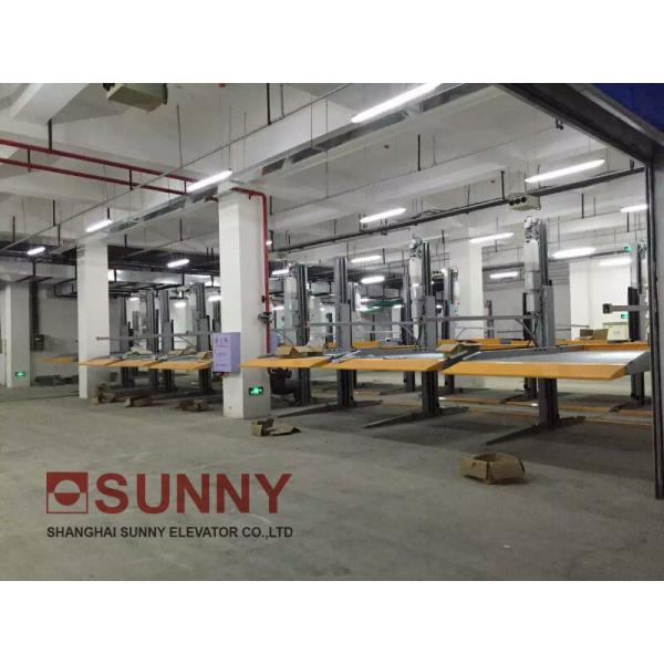 Double Wide 4 Post Car Parking Lift 4000kg Load Hydraulic Driven Compact Design