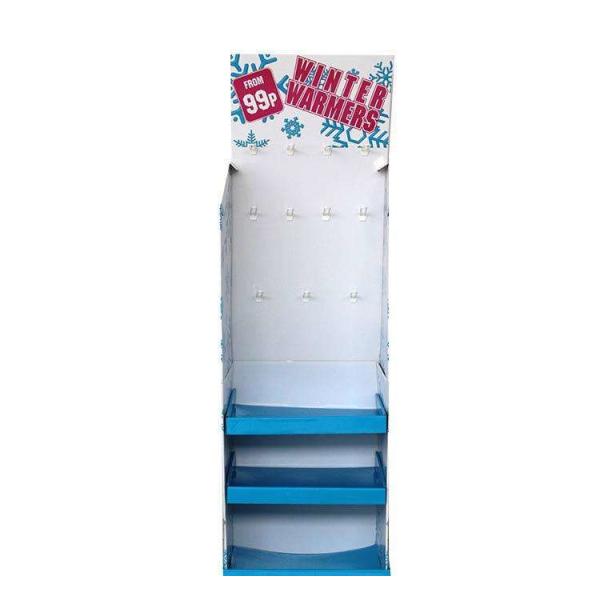 Supermarket Retail Cardboard Display Racks with 4C/ Matte Lamination Surface Finish