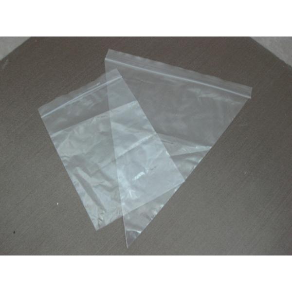 Plastic Pizza Saver Bag Triangle Shape Bag , Plain / Clear Grip Seal Bag