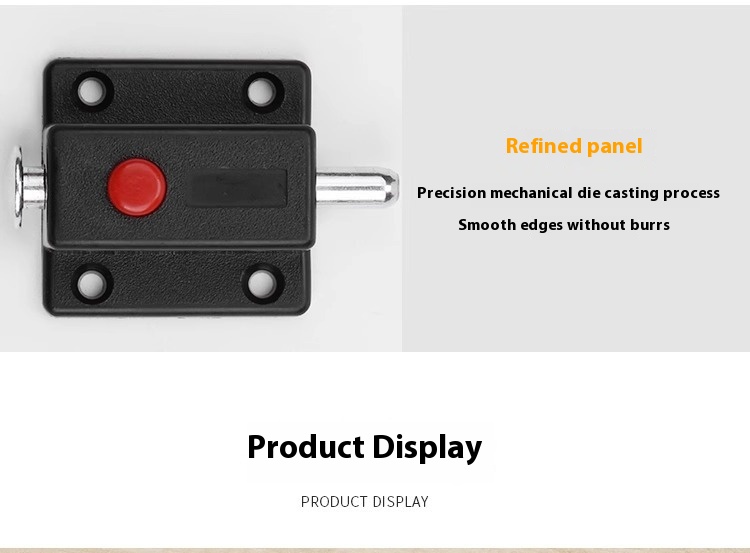 Automatic Modern Durable Button Latch Cabinet Surface-Mounted Plastic Bolt Lock Catch Furniture Hardware Pin Spring Latch