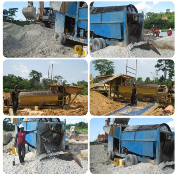 Classifying Rotary Drum Screen Machine for Separating River Sand Stone Particles