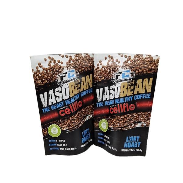Customized Printing Small MOQ Stand Up Coffee Sample Packets Smell Proof Foil Packets