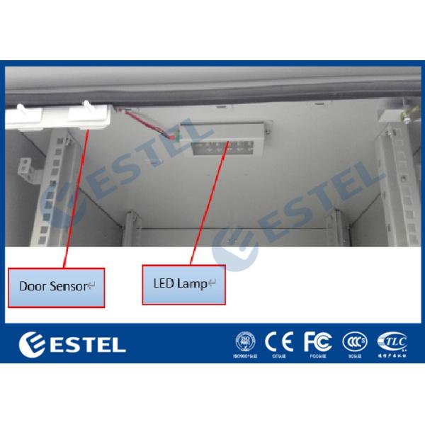 Temperature Control Outdoor Rack Mount Enclosure , Outdoor Data Cabinet Small Size