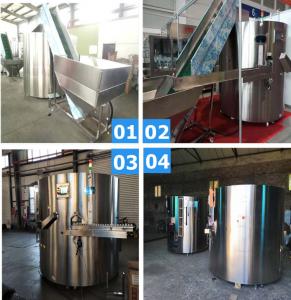 Quality High Speed Rotary Bottle Unscrambler Full Automatic For Plastic Water Bottling Plant for sale