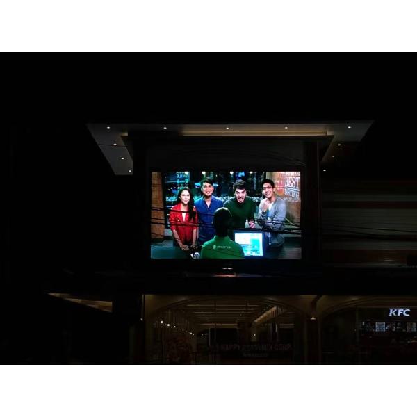 Transparent Window Flexible LED Mesh Screen Outdoor 7800cd/Sqm