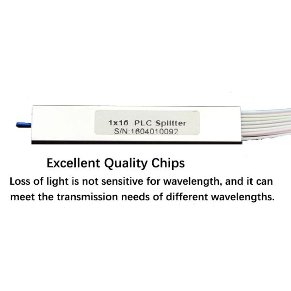 Blockless 1x16 PLC Fiber Optic Splitter With Mini Module 900μM SC APC Small Size