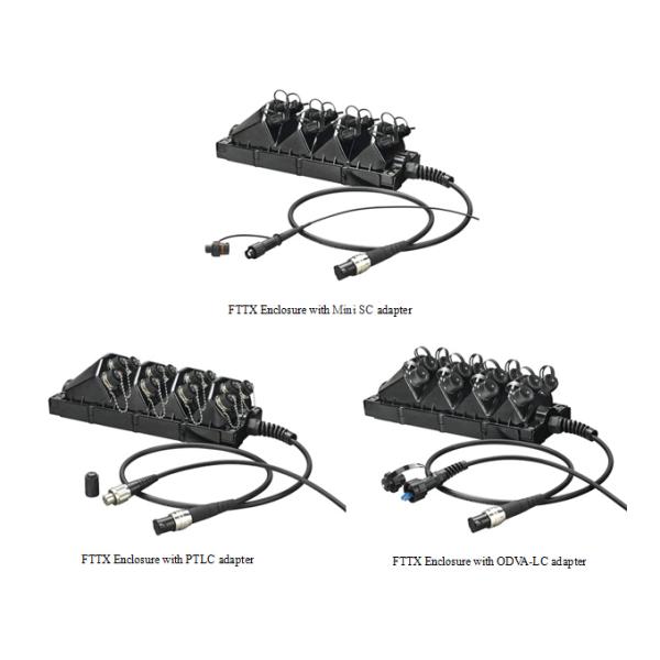 H MiniSC Connector Fiber Optic Cable Assemblies FTTX Optical Terminal Enclosure