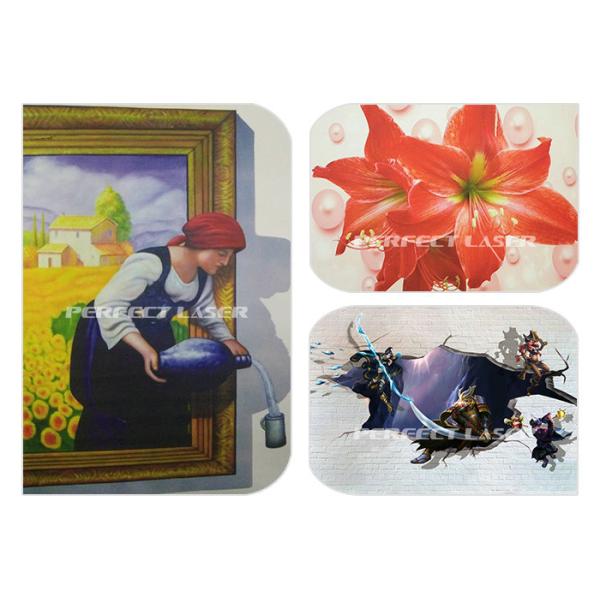 3D Large Format Wall Decal Printer Vertical Glass Wall Painting Machine