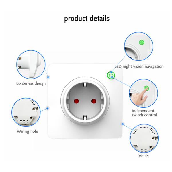 80*80 Style Smart Wall Socket