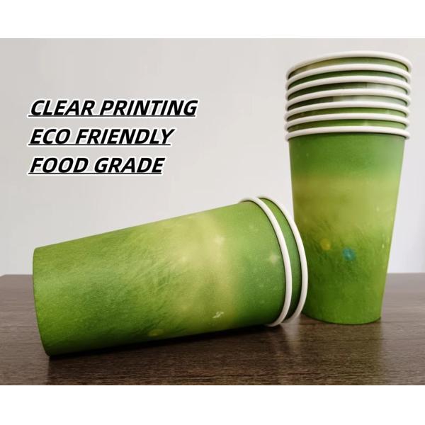 Single Wall Paper Cups with Lid Initial Payment Required OEM Environmentally Friendly