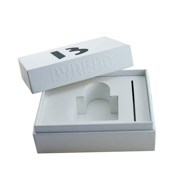 UV Silver Stamping Perfume Packaging Boxes Lid Tray Style CMYK Offset Printing