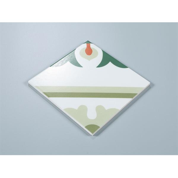 Green Red 20x20cm Ceramic Rustic Tile Non-Slip Indoor Floor