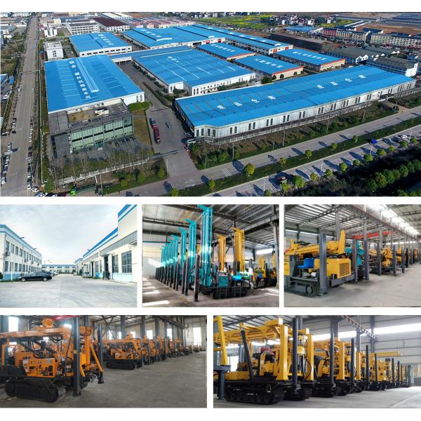 350m depth crawler portable hydraulic underground deep water well drilling machine