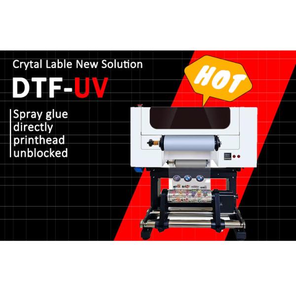 A3 Size UV Roll Dtf Printer For Sticker Printing Roll To Roll Printer On Any Products