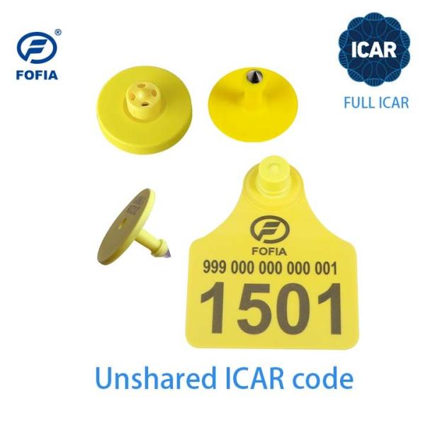 ISO11784/5 Unshared ICAR Code Electronic Ear Tags for Animal Management with BLE