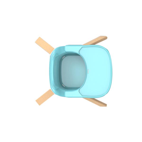 Easy Moving Adjustable Plastic Foldable Baby High Chair For Feeding