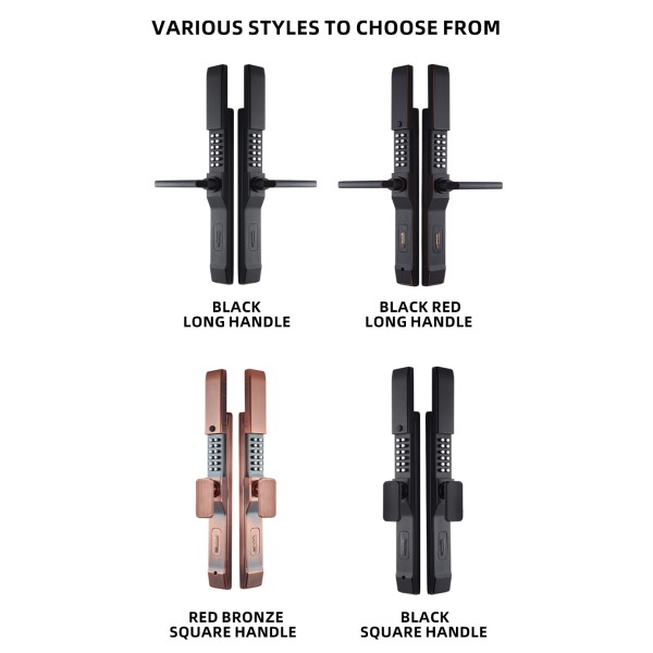 YAGU Double-sided Popular Design Push Button Door Lock Security Mechanical Code Door Handle Lock