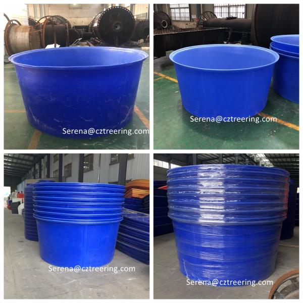 Rotationally Moulded 4200 Litre Plastic Open Top Cylindrical Tank