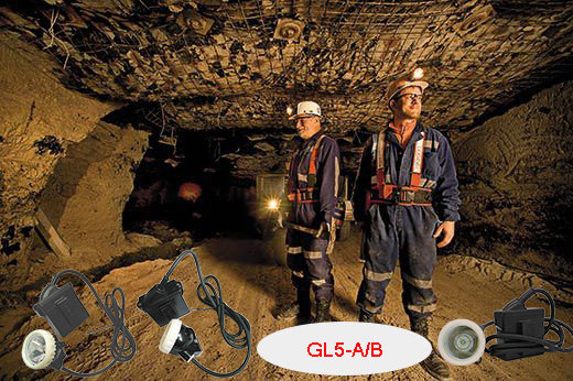 Underground LED Mining Light 10000lux 6.6Ah Rechargeable Battery IP67 With Cable