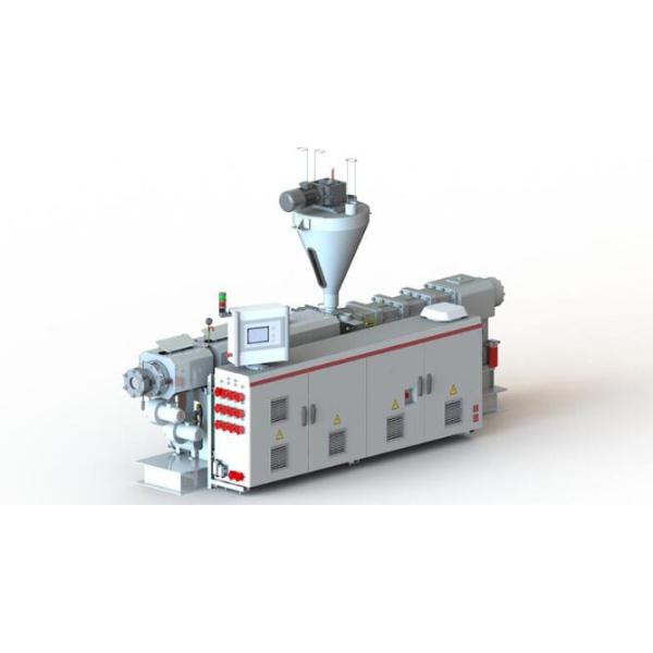 Plastic SPVC Twin Screw Extruder Machine Counter Rotation Parallel MTE90 / 25
