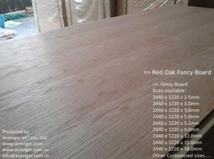 Quality Red Oak Fancy Plywood 1220 x 2440mm for sale