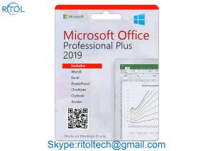 China Microsoft Office 2019 Product Key Code , Microsoft Office Product Code Retail Version 32 / 64 Bit on sale