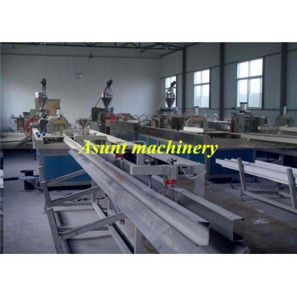 PVC Wood Plastic Profile Production Line For Processing Transmission Device