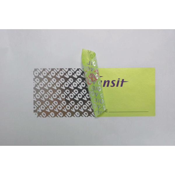 Anti - Counterfeit Void If Removed Sticker Security VOID Label To Sealing Important Product