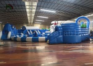 Quality Adult Outdoor Inflatable Water Parks , Pool Obstacle Course Play Equipment for sale