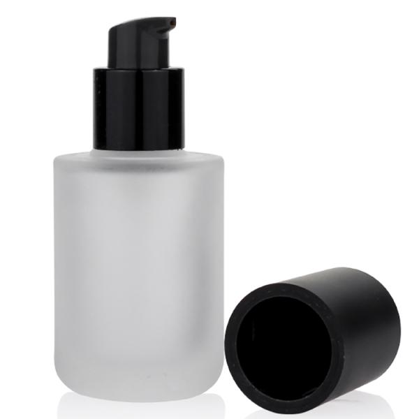 1oz Airless Liquid Foundation Bottles 30ml With Plastic Cap Pump