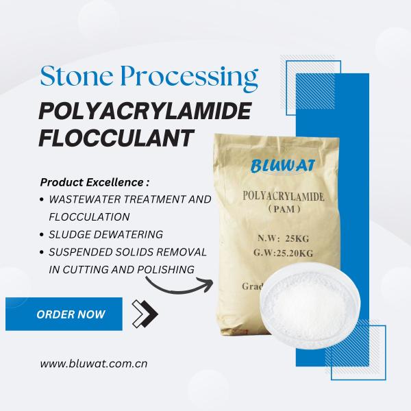 Stone Processing Flocculant High Molecular Weight Anionic Polyacrylamide For Efficient Sludge Dewatering In Cutting