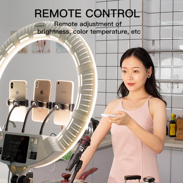55cm 100w Led Eyelash Ring Light With Tripod Stand Remote Control