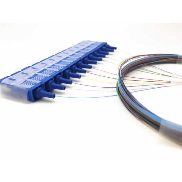 Singlemode 12 Core Ribbon Fanout 250um Fiber Optic Pigtail