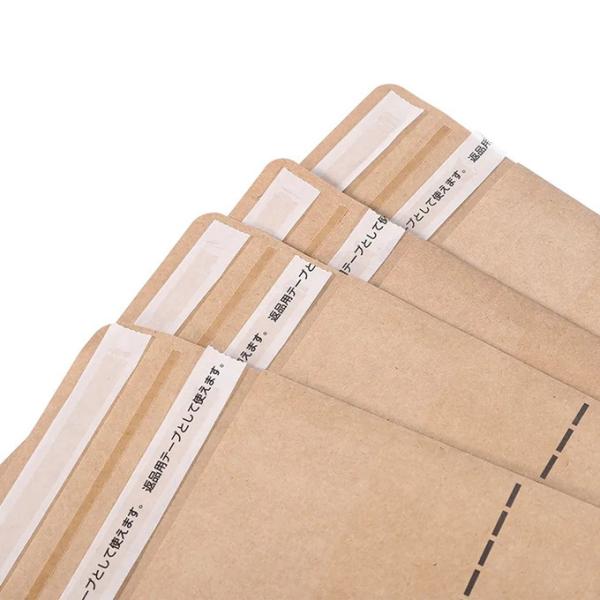 Custom Logo Printing Biodegradable Kraft Paper Flat Bottom Bag For Package Shipping