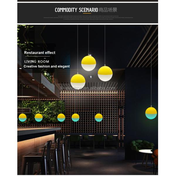 remote control colorful decorative plastic chandelier
