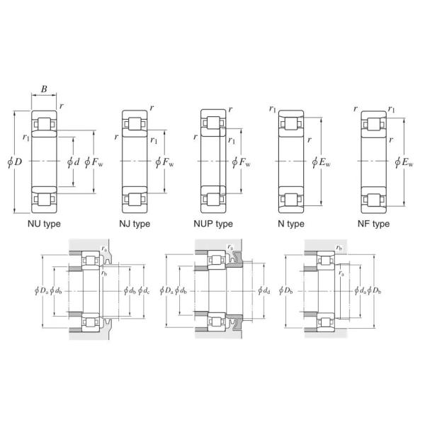 SL045032 PP NNF 5032 ADA-2LSV Full Complement Roller Bearings Double Row