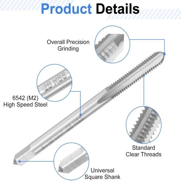 Precision Ground HSS Machine Taps 6542 M2 M14 1.5 Tap