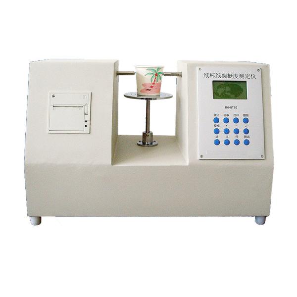 Accuracy Paper Testing Instruments , ISO 2493 Paper Cup Bowl Stiffness Tester