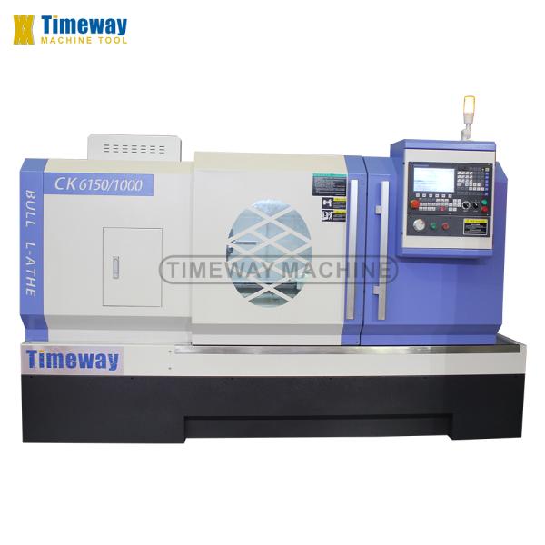 Precision 82mm Spindle Bore CNC Lathe Machine with Multifunctional Flat Bed Type