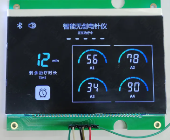 Front view of 4.8V VA LCD Module