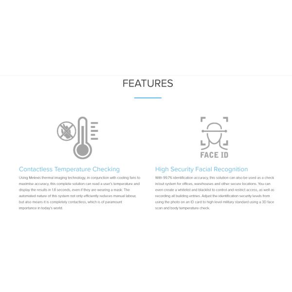 RK3288 Biometric Face Recognition Terminal With Temperature Measurement