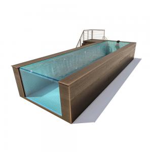 China 2080 Above Ground Clear Acrylic Glass Fiberglass Swimming Pool with Easy Installation on sale