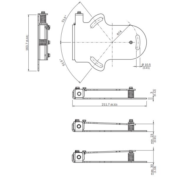 Sick 2040695 BEF-DME Alignment Bracket