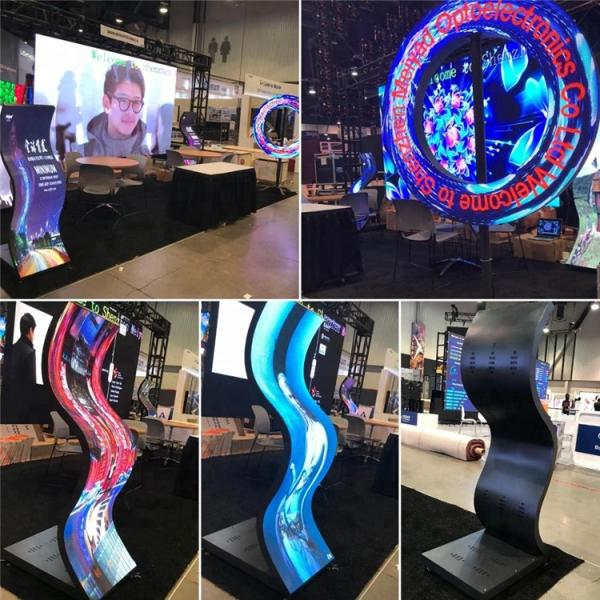 Movable HD Seamless Indoor Curved P3 LED Poster