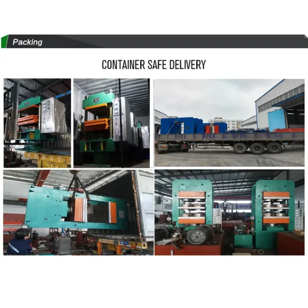 Automatic PLC Control Rubber Vulcanizing Machine with Frame Structure and Electric Heating