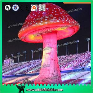 Quality 3.5mH Ligthting Inflatable Mushroom Props Model Oxford Material For Event Decoration for sale