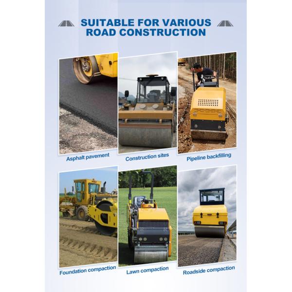 Hydraulic 6 Ton Road Compactor Double Drum Asphalt Roller Machine for Road Construction
